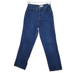 Calvin Klein Vintage 80s High Waist Mom Jeans Tapered Leg Cotton Dark Wash 9